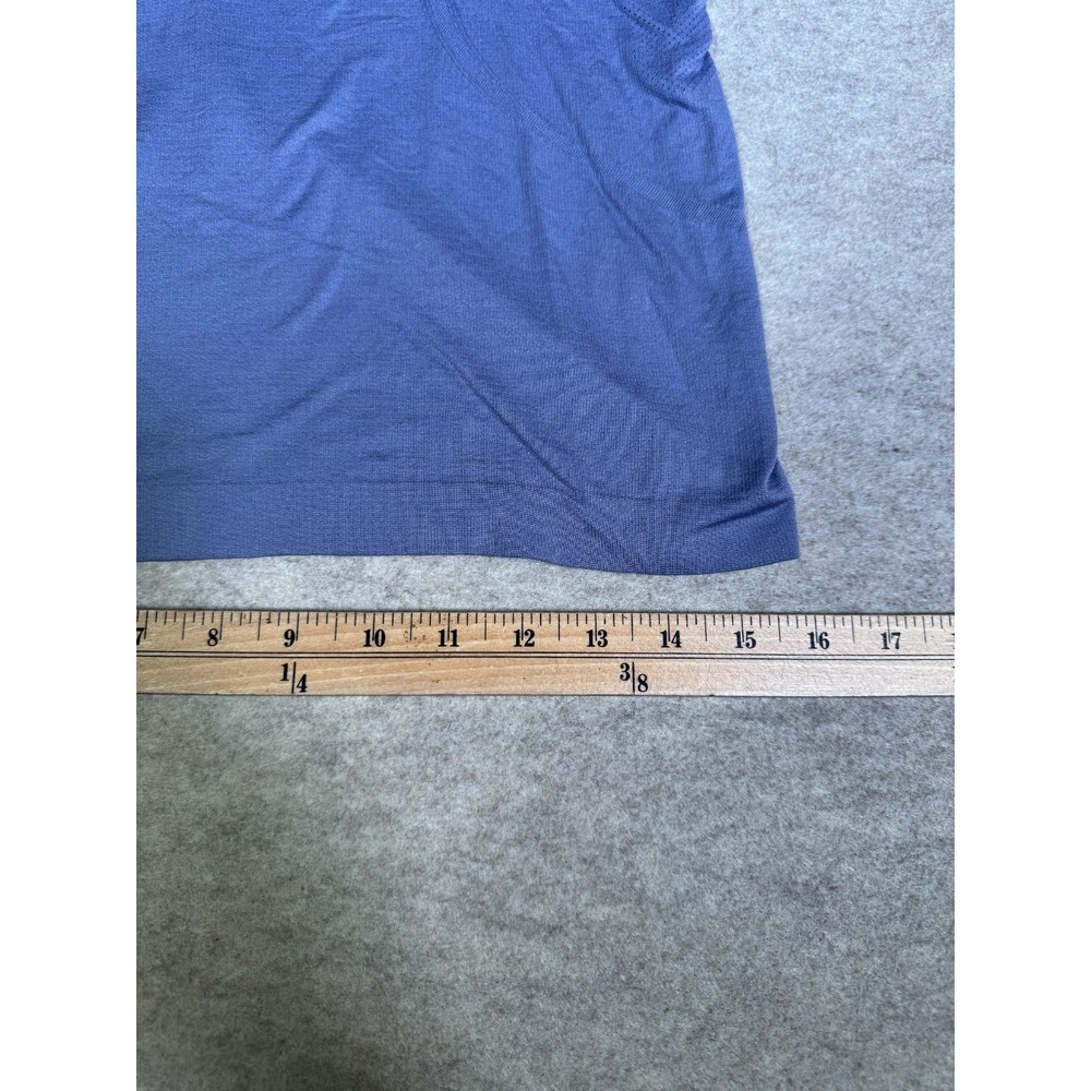 Lululemon Swiftly Tech Racerback Tank Top Women 8 Blue Run For Cheese Sweet Life - Picture 9 of 10
